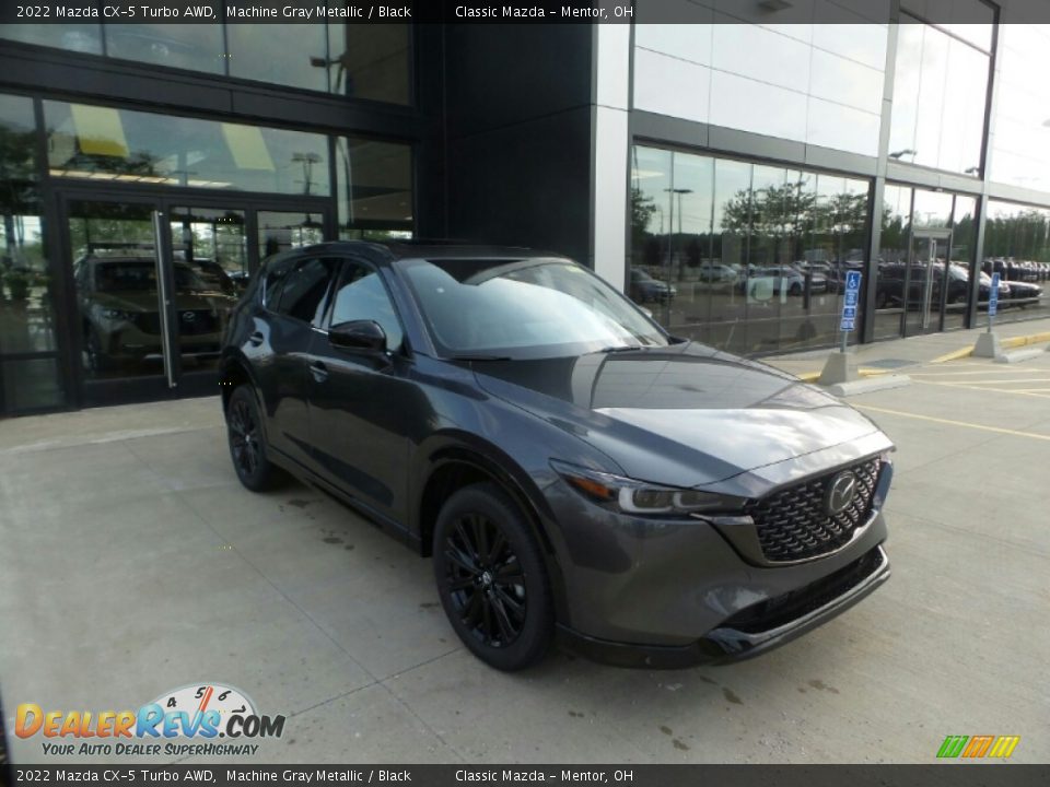 2022 Mazda CX-5 Turbo AWD Machine Gray Metallic / Black Photo #1