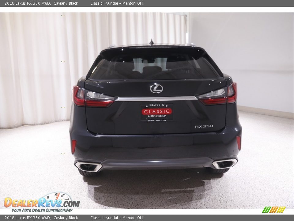 2018 Lexus RX 350 AWD Caviar / Black Photo #21