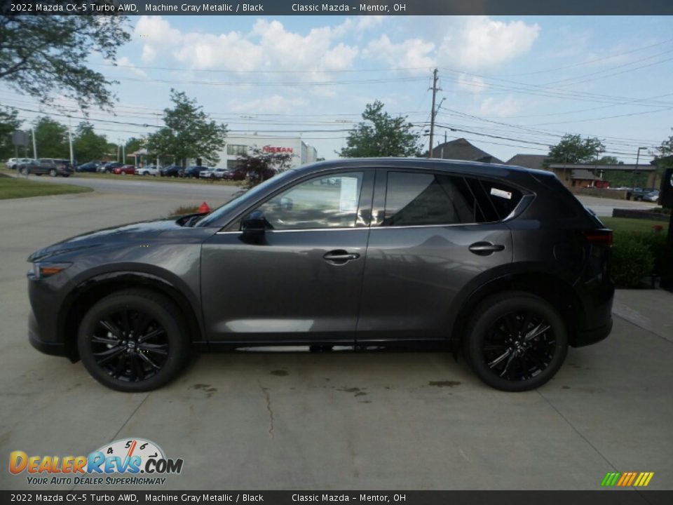 2022 Mazda CX-5 Turbo AWD Machine Gray Metallic / Black Photo #6