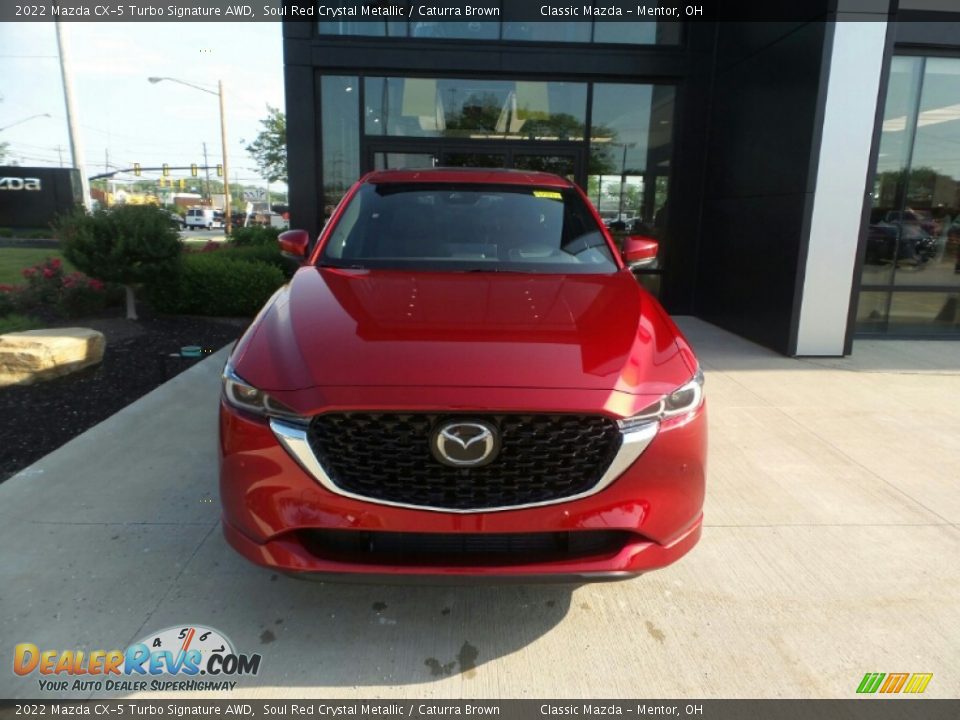 2022 Mazda CX-5 Turbo Signature AWD Soul Red Crystal Metallic / Caturra Brown Photo #2