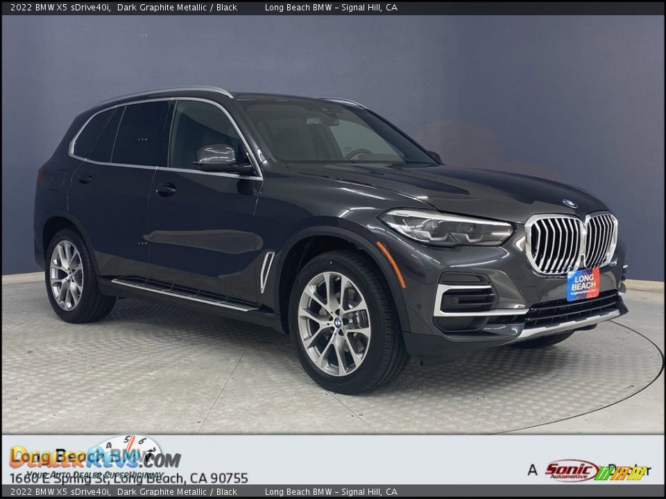 2022 BMW X5 sDrive40i Dark Graphite Metallic / Black Photo #1