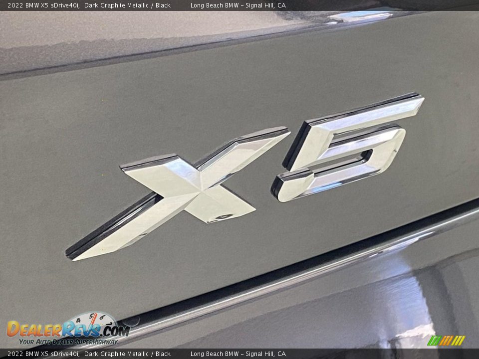 2022 BMW X5 sDrive40i Dark Graphite Metallic / Black Photo #8