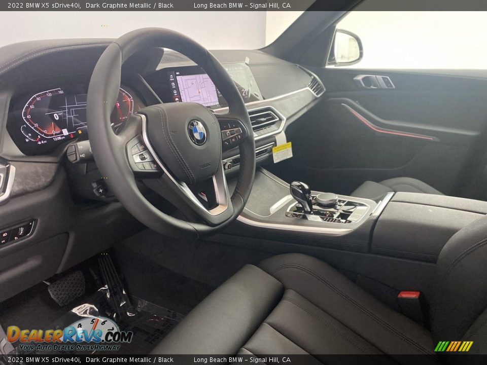 2022 BMW X5 sDrive40i Dark Graphite Metallic / Black Photo #12