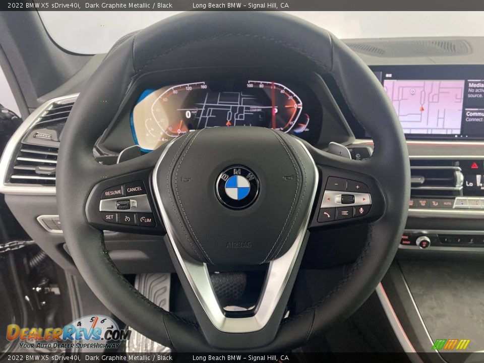 2022 BMW X5 sDrive40i Dark Graphite Metallic / Black Photo #14