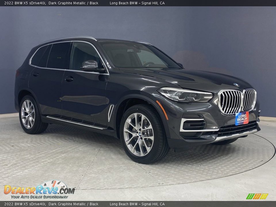 2022 BMW X5 sDrive40i Dark Graphite Metallic / Black Photo #27