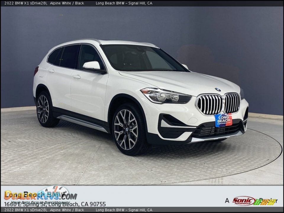 2022 BMW X1 sDrive28i Alpine White / Black Photo #1