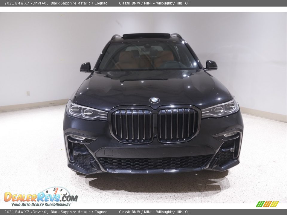 2021 BMW X7 xDrive40i Black Sapphire Metallic / Cognac Photo #2