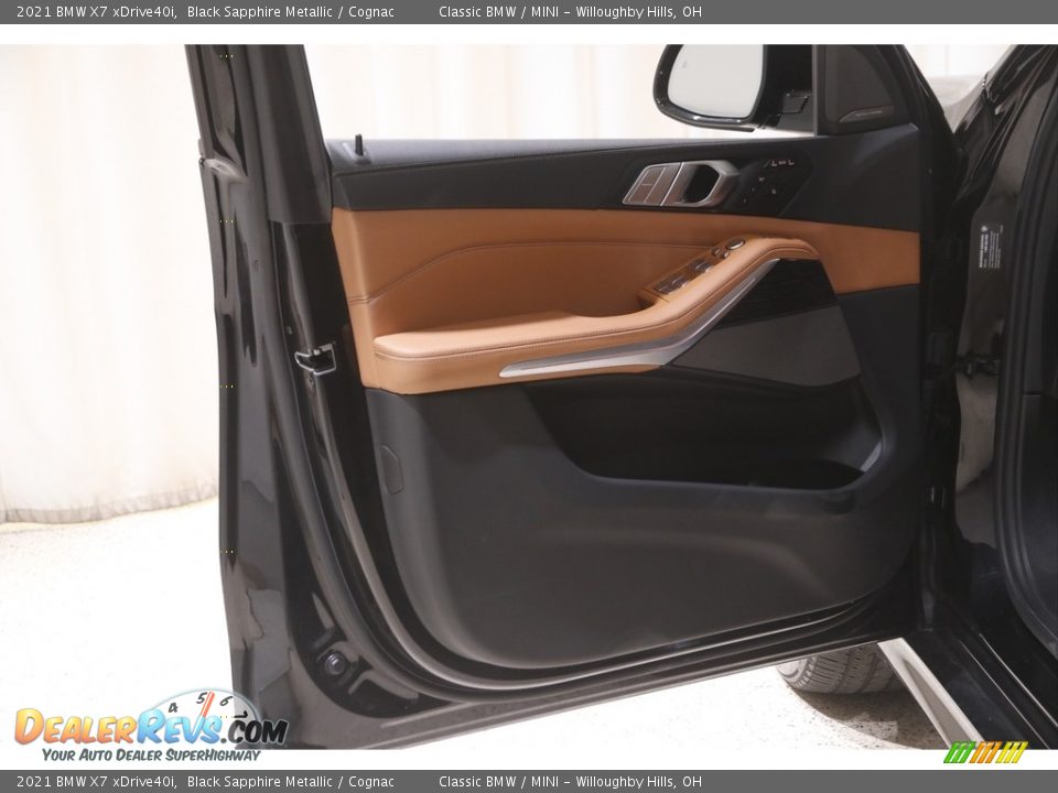2021 BMW X7 xDrive40i Black Sapphire Metallic / Cognac Photo #4