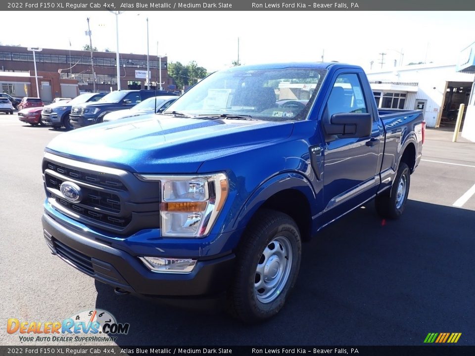 2022 Ford F150 XL Regular Cab 4x4 Atlas Blue Metallic / Medium Dark Slate Photo #4