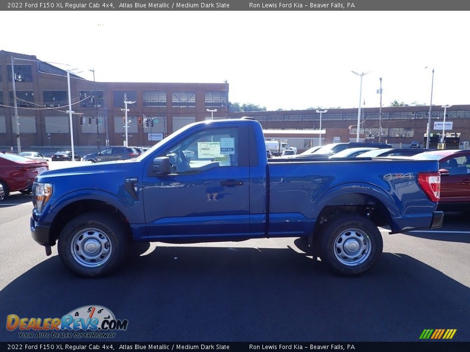 Atlas Blue Metallic 2022 Ford F150 XL Regular Cab 4x4 Photo #5