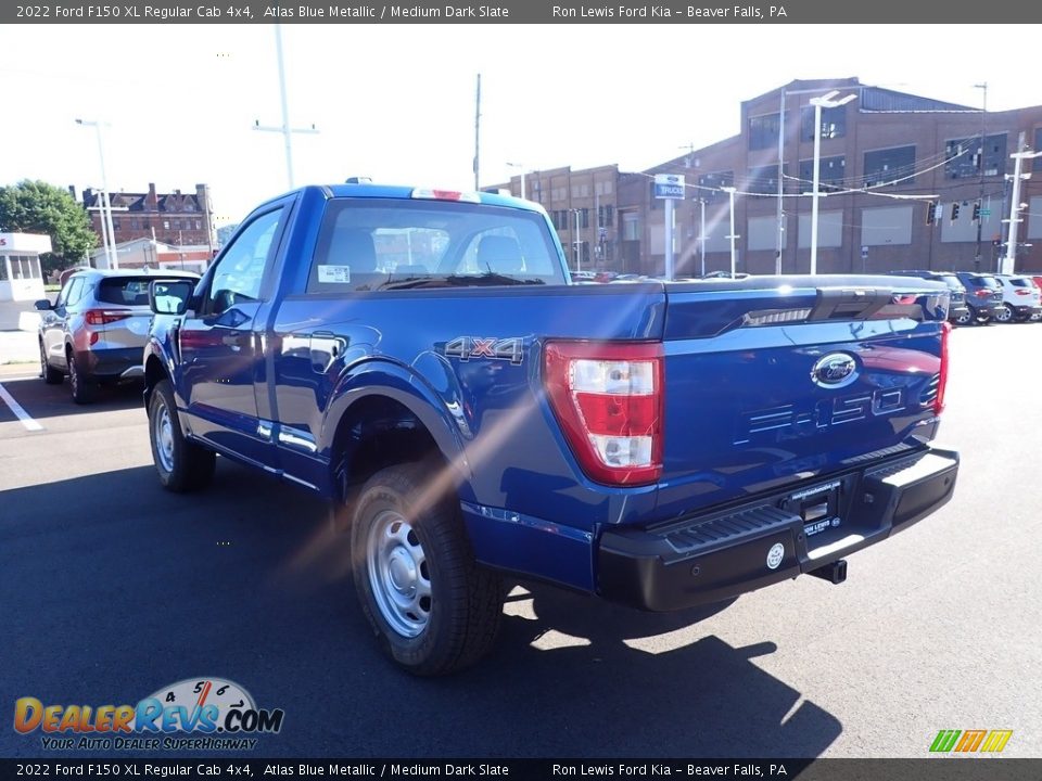 2022 Ford F150 XL Regular Cab 4x4 Atlas Blue Metallic / Medium Dark Slate Photo #6