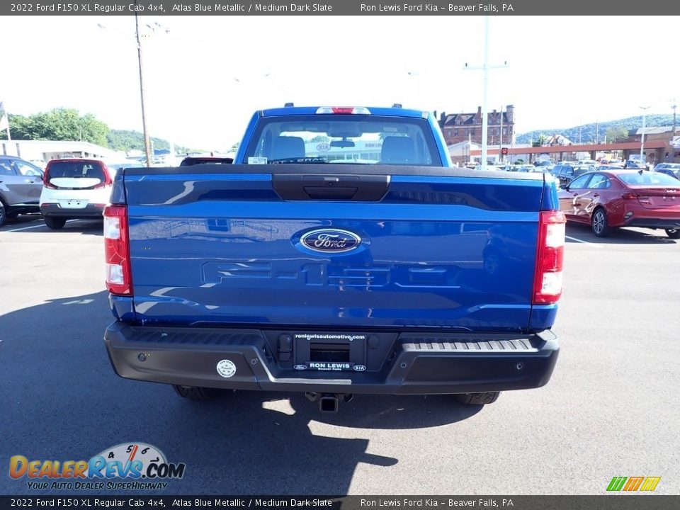 2022 Ford F150 XL Regular Cab 4x4 Atlas Blue Metallic / Medium Dark Slate Photo #7