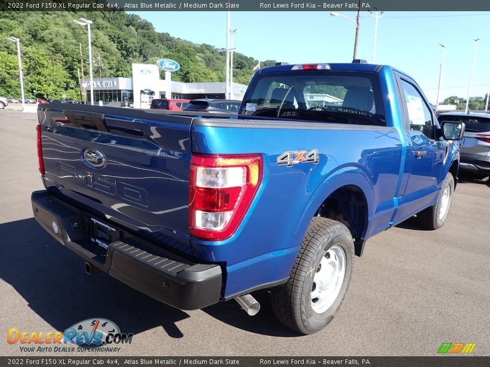 2022 Ford F150 XL Regular Cab 4x4 Atlas Blue Metallic / Medium Dark Slate Photo #8