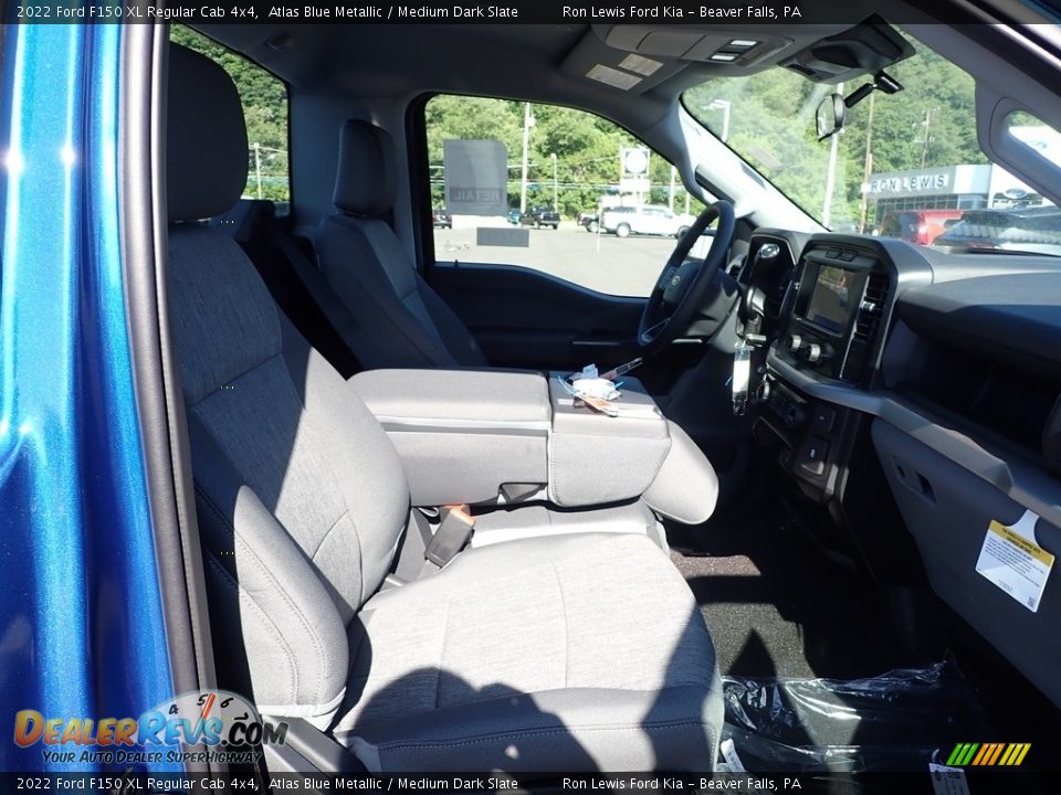 2022 Ford F150 XL Regular Cab 4x4 Atlas Blue Metallic / Medium Dark Slate Photo #10