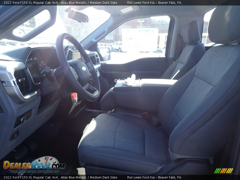 2022 Ford F150 XL Regular Cab 4x4 Atlas Blue Metallic / Medium Dark Slate Photo #12