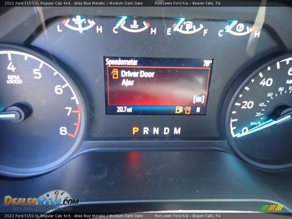 2022 Ford F150 XL Regular Cab 4x4 Atlas Blue Metallic / Medium Dark Slate Photo #15