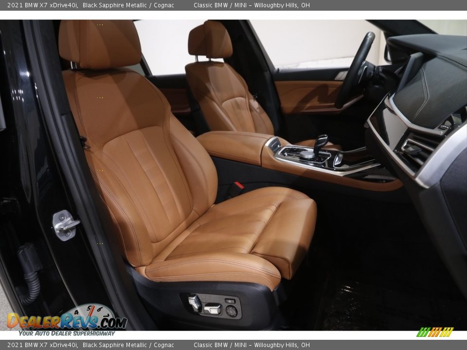 2021 BMW X7 xDrive40i Black Sapphire Metallic / Cognac Photo #18