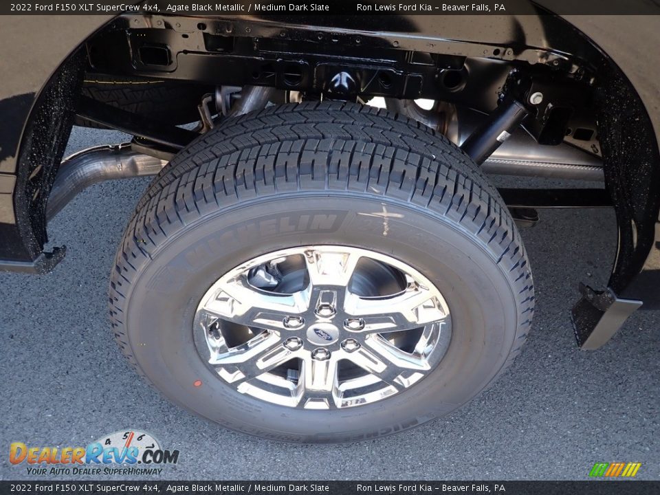 2022 Ford F150 XLT SuperCrew 4x4 Agate Black Metallic / Medium Dark Slate Photo #10