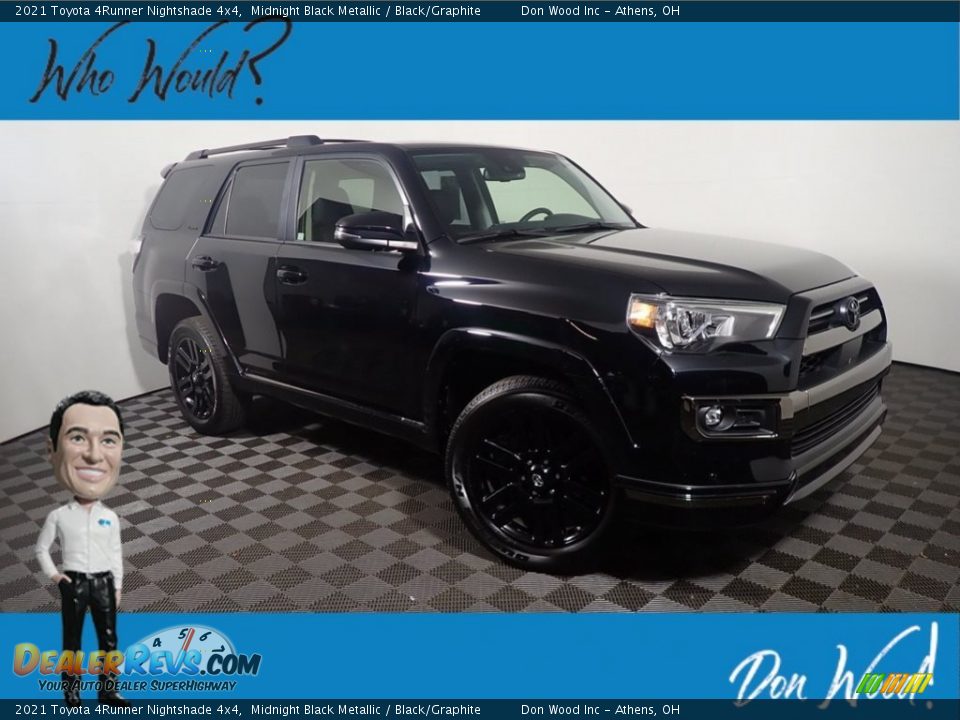 2021 Toyota 4Runner Nightshade 4x4 Midnight Black Metallic / Black/Graphite Photo #1