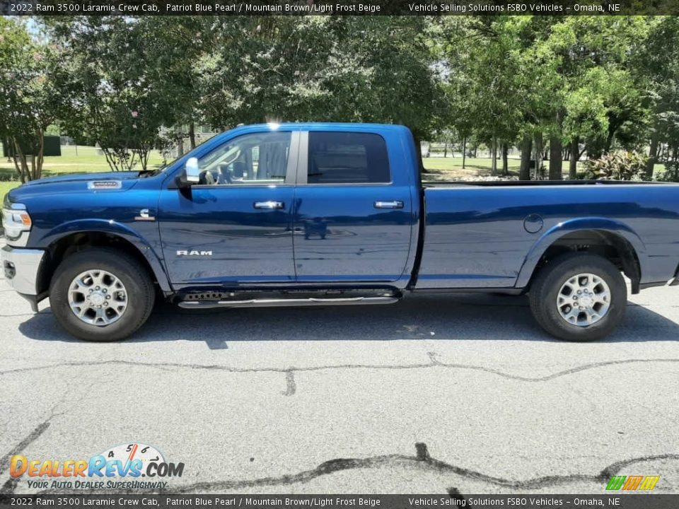 2022 Ram 3500 Laramie Crew Cab Patriot Blue Pearl / Mountain Brown/Light Frost Beige Photo #1