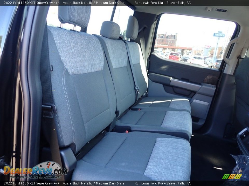2022 Ford F150 XLT SuperCrew 4x4 Agate Black Metallic / Medium Dark Slate Photo #11