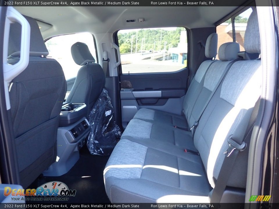 2022 Ford F150 XLT SuperCrew 4x4 Agate Black Metallic / Medium Dark Slate Photo #13