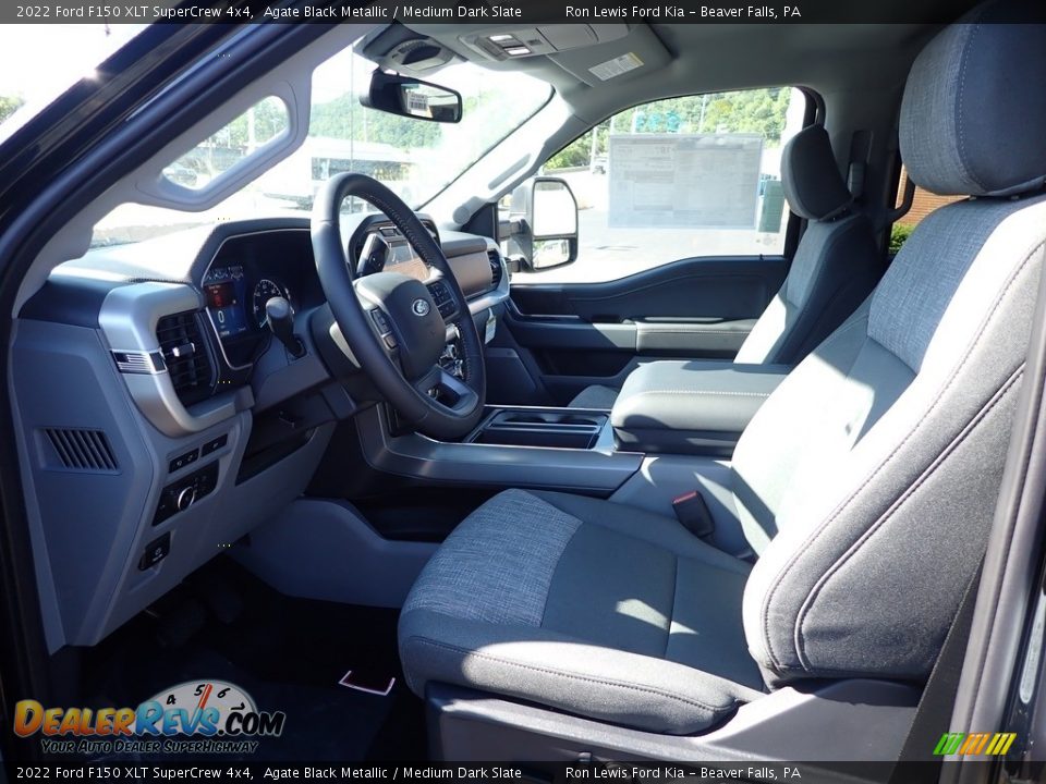 2022 Ford F150 XLT SuperCrew 4x4 Agate Black Metallic / Medium Dark Slate Photo #15