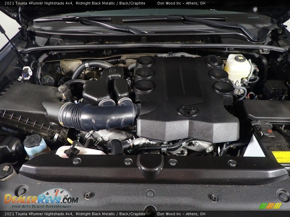 2021 Toyota 4Runner Nightshade 4x4 Midnight Black Metallic / Black/Graphite Photo #9