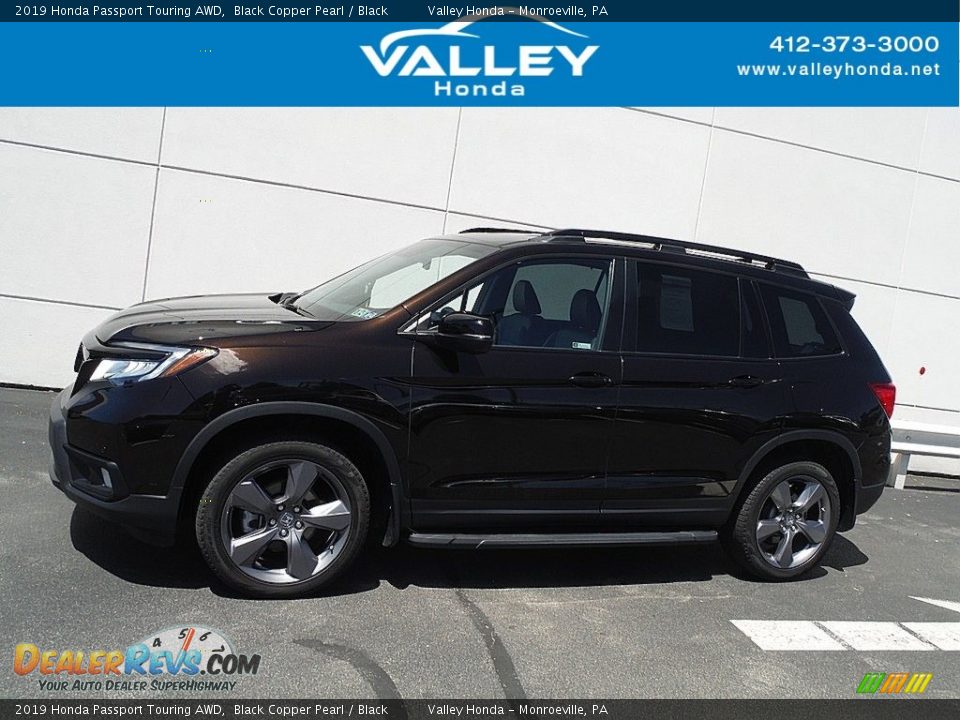 2019 Honda Passport Touring AWD Black Copper Pearl / Black Photo #2