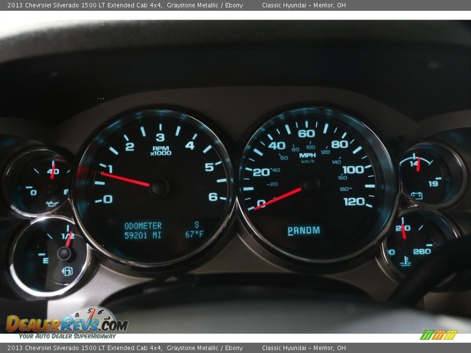 2013 Chevrolet Silverado 1500 LT Extended Cab 4x4 Graystone Metallic / Ebony Photo #8