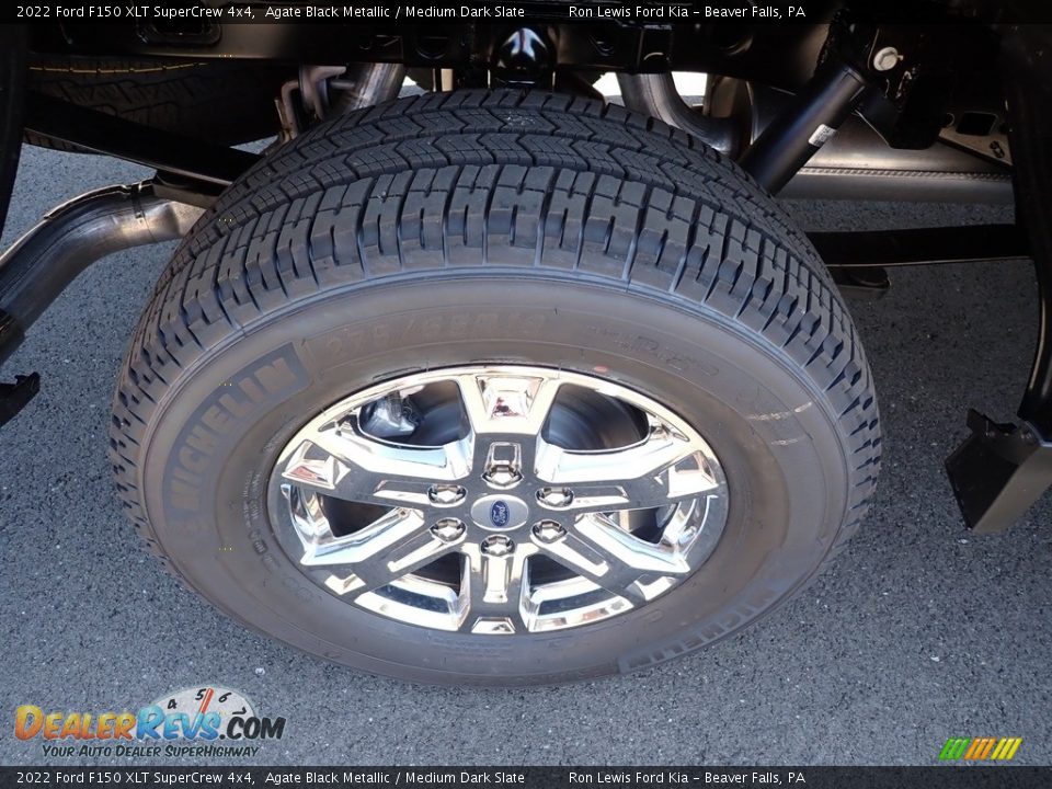 2022 Ford F150 XLT SuperCrew 4x4 Agate Black Metallic / Medium Dark Slate Photo #10