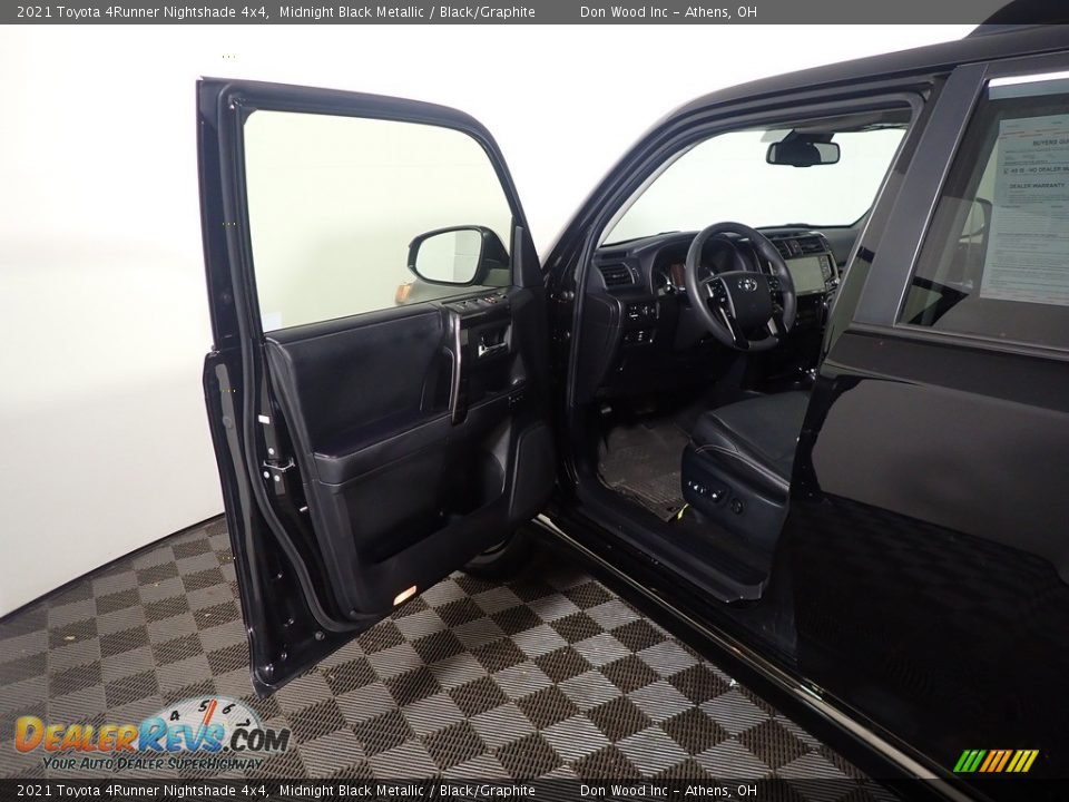 2021 Toyota 4Runner Nightshade 4x4 Midnight Black Metallic / Black/Graphite Photo #22