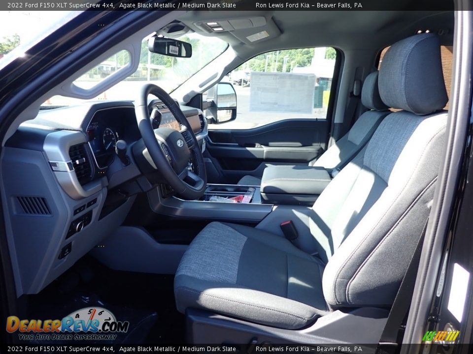 2022 Ford F150 XLT SuperCrew 4x4 Agate Black Metallic / Medium Dark Slate Photo #15