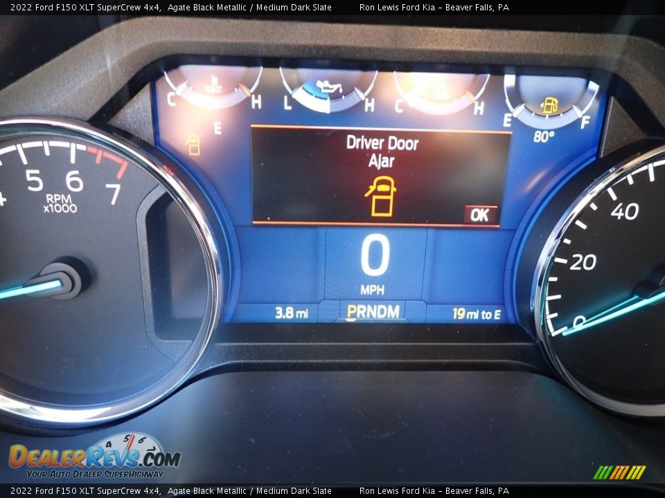 2022 Ford F150 XLT SuperCrew 4x4 Agate Black Metallic / Medium Dark Slate Photo #17