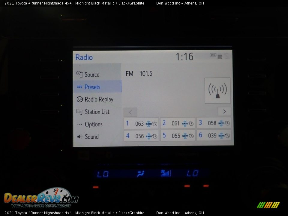 2021 Toyota 4Runner Nightshade 4x4 Midnight Black Metallic / Black/Graphite Photo #28