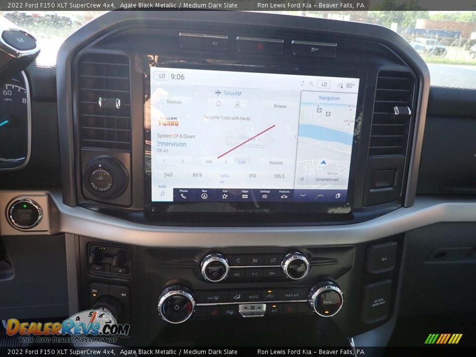 2022 Ford F150 XLT SuperCrew 4x4 Agate Black Metallic / Medium Dark Slate Photo #18