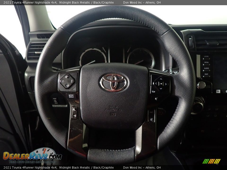2021 Toyota 4Runner Nightshade 4x4 Midnight Black Metallic / Black/Graphite Photo #29