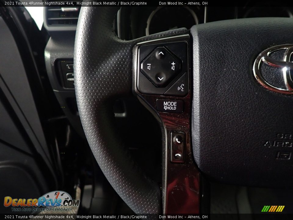 2021 Toyota 4Runner Nightshade 4x4 Midnight Black Metallic / Black/Graphite Photo #31