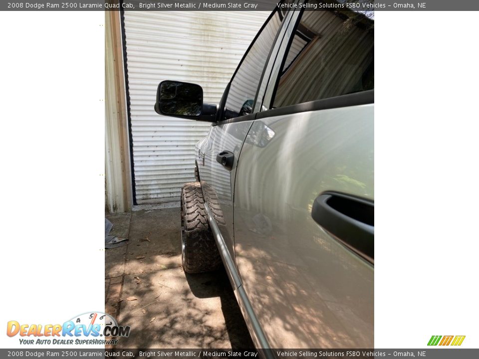 2008 Dodge Ram 2500 Laramie Quad Cab Bright Silver Metallic / Medium Slate Gray Photo #15