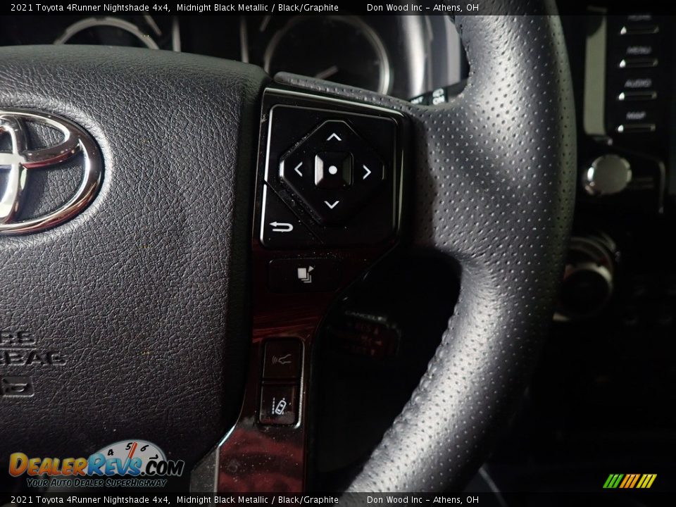 2021 Toyota 4Runner Nightshade 4x4 Midnight Black Metallic / Black/Graphite Photo #32