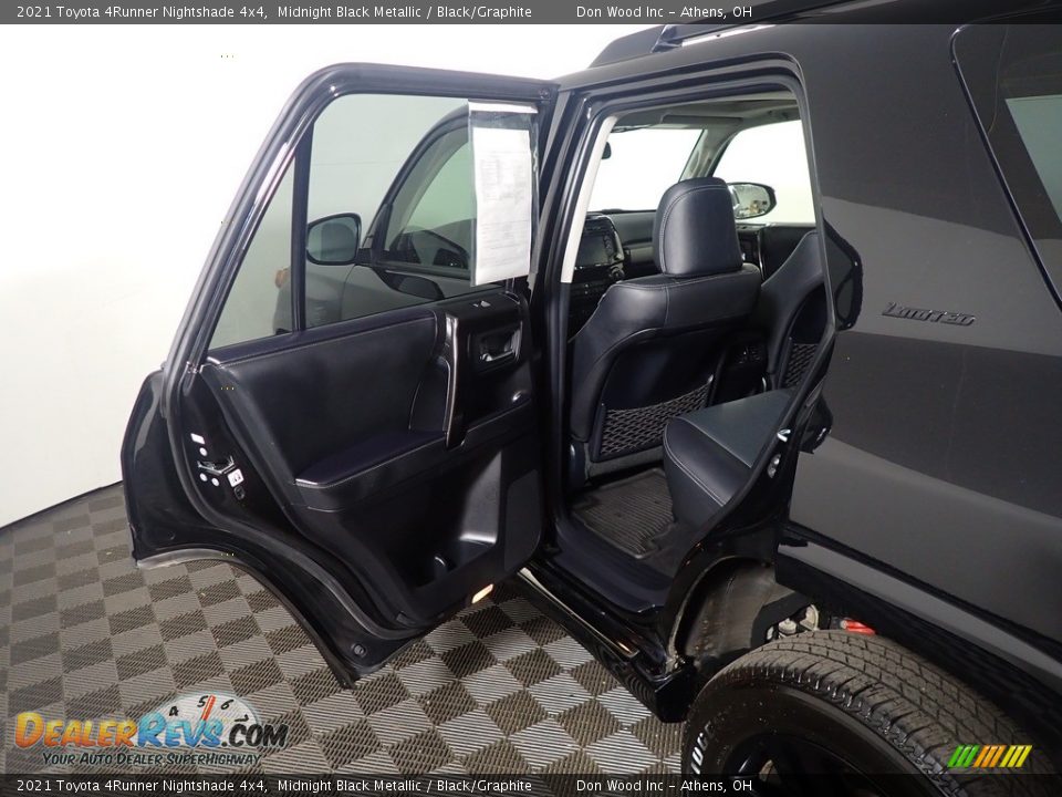 2021 Toyota 4Runner Nightshade 4x4 Midnight Black Metallic / Black/Graphite Photo #36