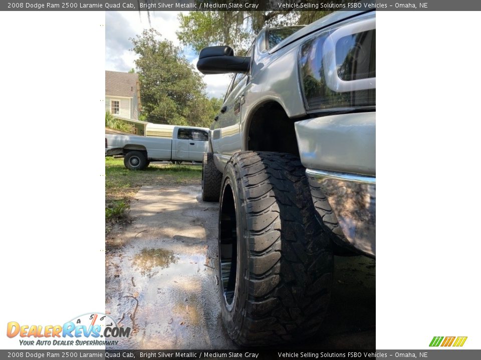 2008 Dodge Ram 2500 Laramie Quad Cab Bright Silver Metallic / Medium Slate Gray Photo #20