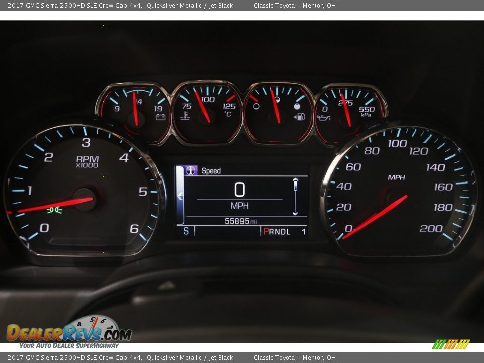 2017 GMC Sierra 2500HD SLE Crew Cab 4x4 Gauges Photo #9