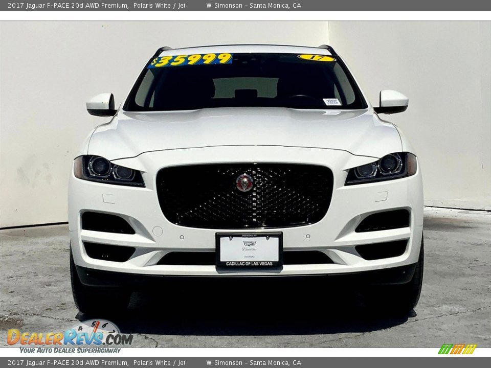 2017 Jaguar F-PACE 20d AWD Premium Polaris White / Jet Photo #3