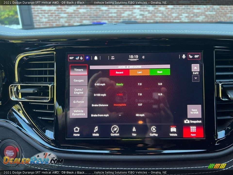 Controls of 2021 Dodge Durango SRT Hellcat AWD Photo #9