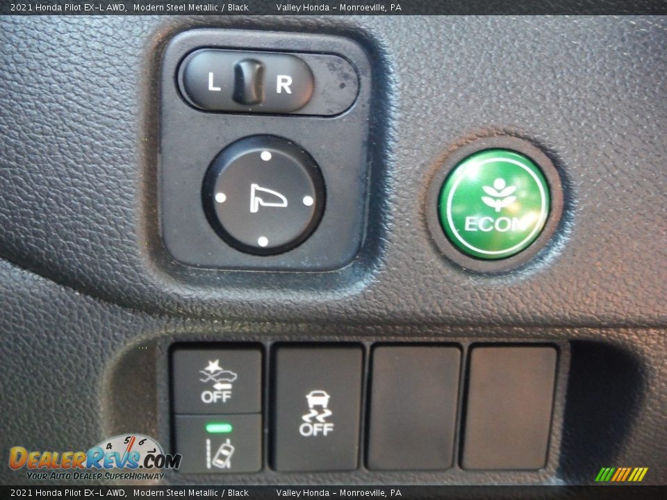 2021 Honda Pilot EX-L AWD Modern Steel Metallic / Black Photo #15