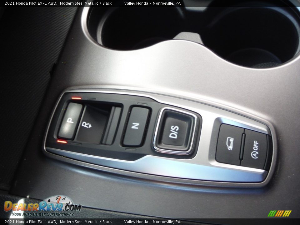 2021 Honda Pilot EX-L AWD Modern Steel Metallic / Black Photo #17