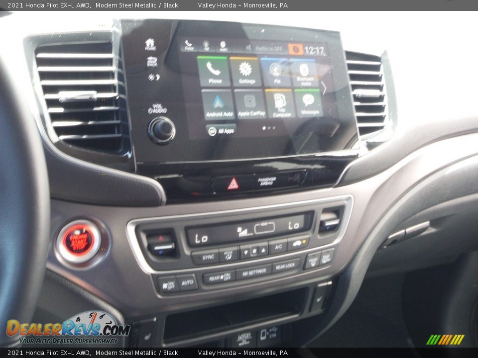 2021 Honda Pilot EX-L AWD Modern Steel Metallic / Black Photo #18