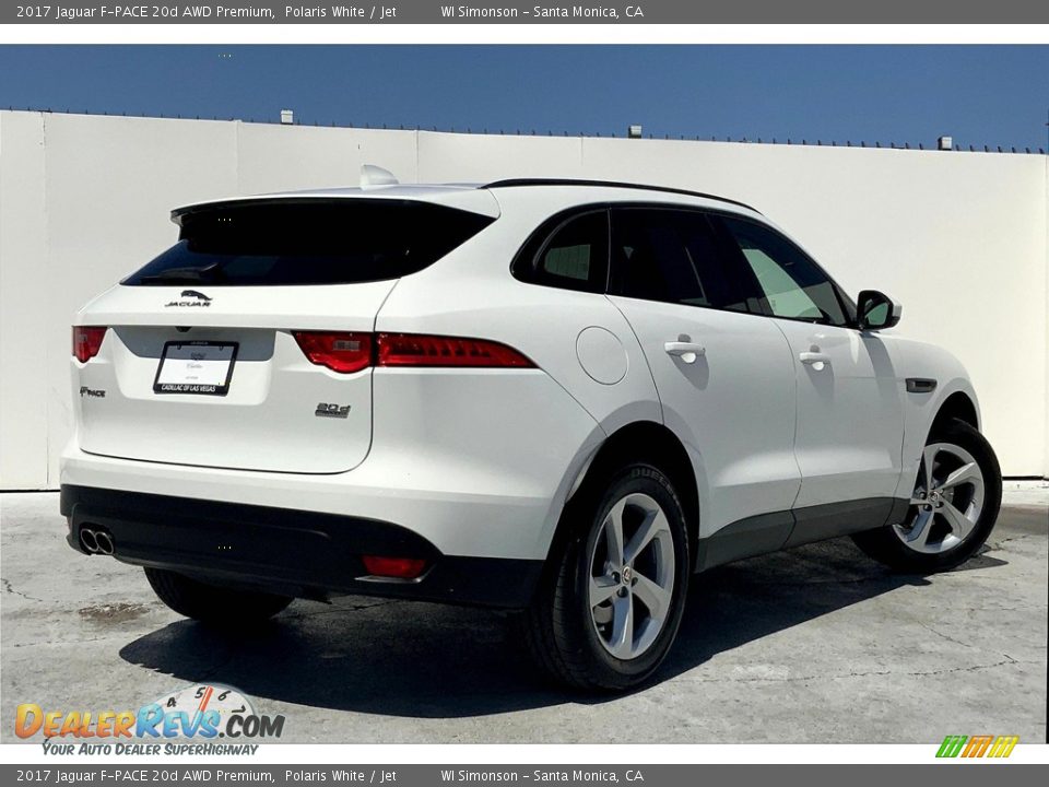 2017 Jaguar F-PACE 20d AWD Premium Polaris White / Jet Photo #13