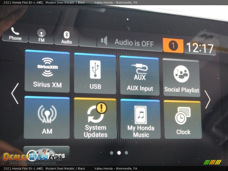 2021 Honda Pilot EX-L AWD Modern Steel Metallic / Black Photo #21